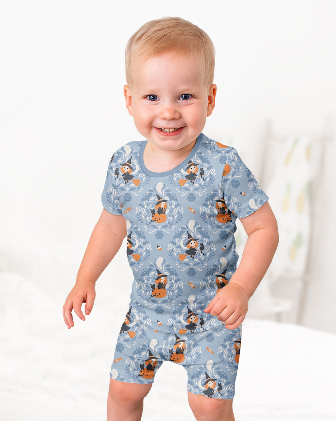 Sweet Witches Bamboo Two Piece Short Sleeve Shorts Pajama Set