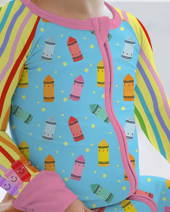 Happy Crayon Friends Bamboo Convertible Zippy