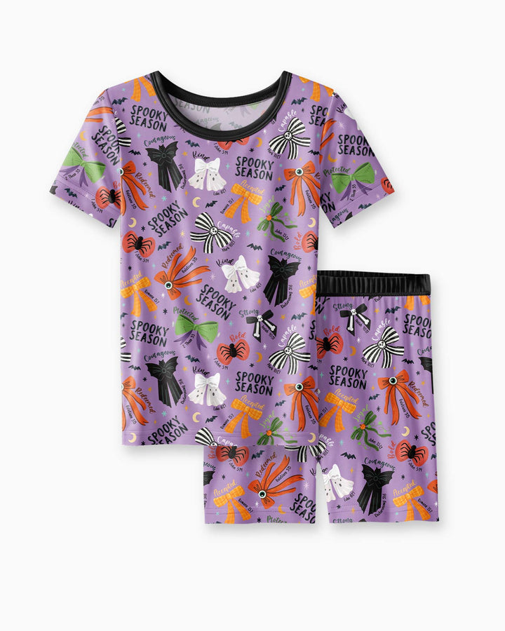 Template Bamboo Two Piece Short Sleeve Shorts Pyjamas Set