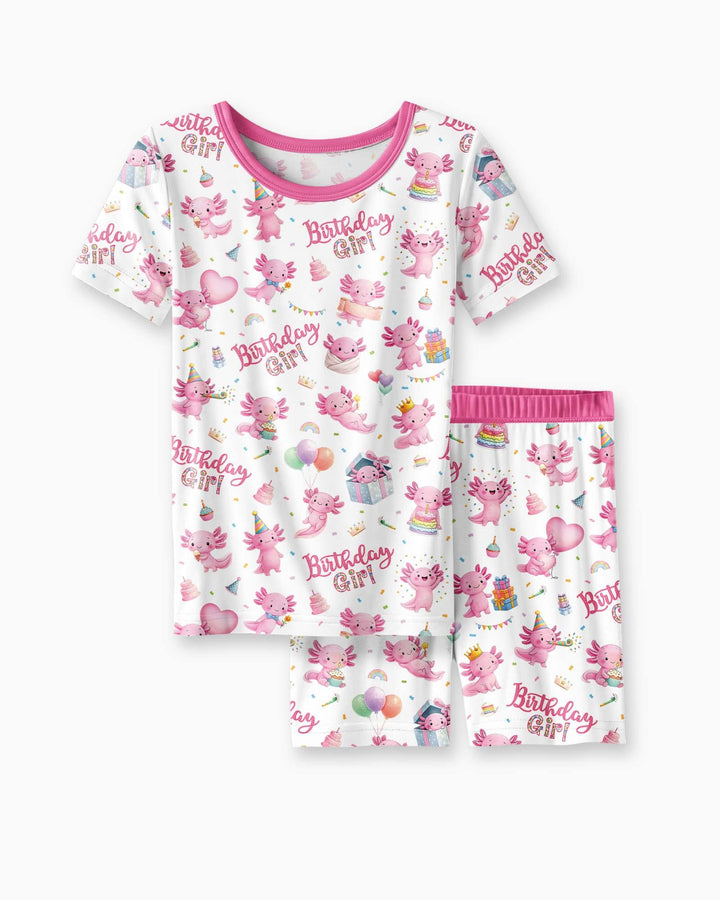Template Bamboo Two Piece Short Sleeve Shorts Pyjamas Set