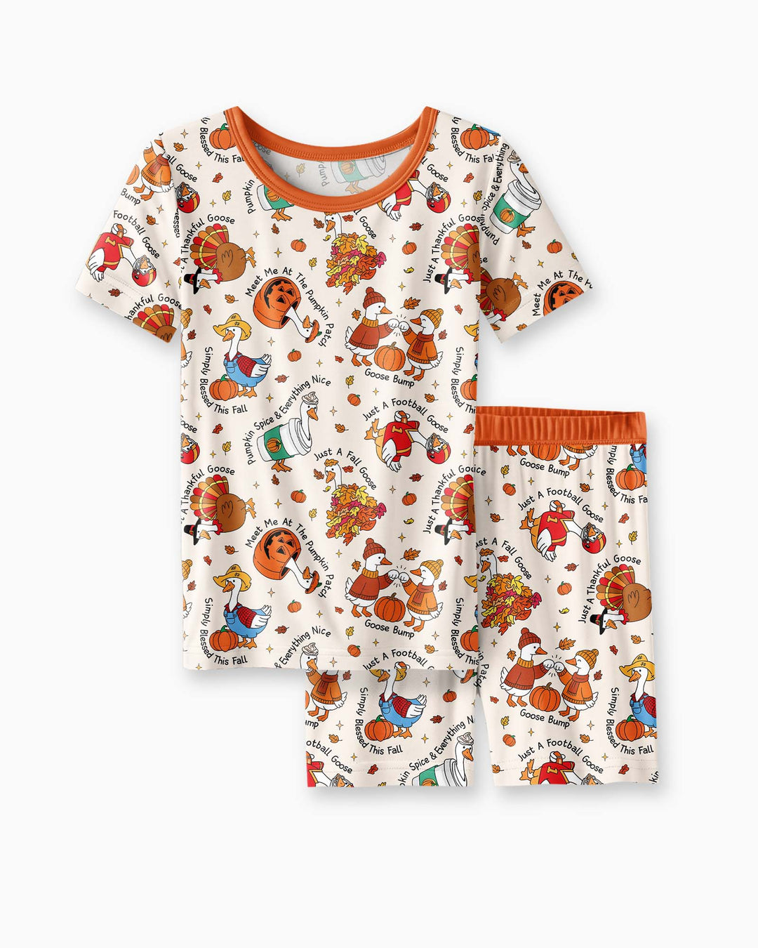 Template Bamboo Two Piece Short Sleeve Shorts Pyjamas Set