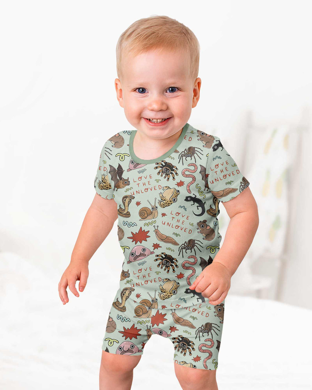 Love the Unloved Bamboo Two Piece Short Sleeve Shorts Pajama Set