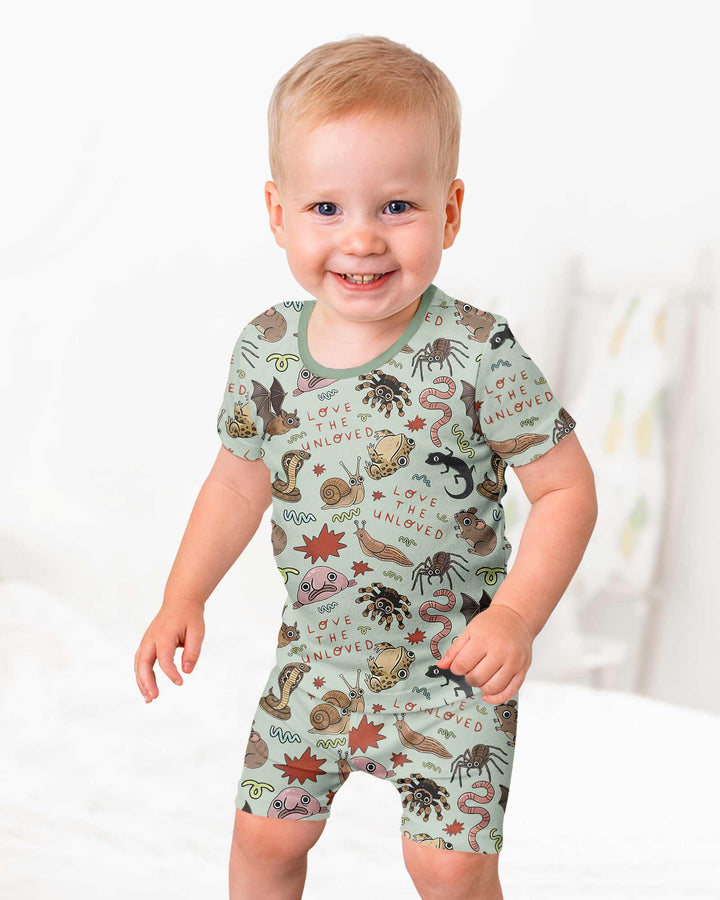 Love the Unloved Bamboo Two Piece Short Sleeve Shorts Pajama Set