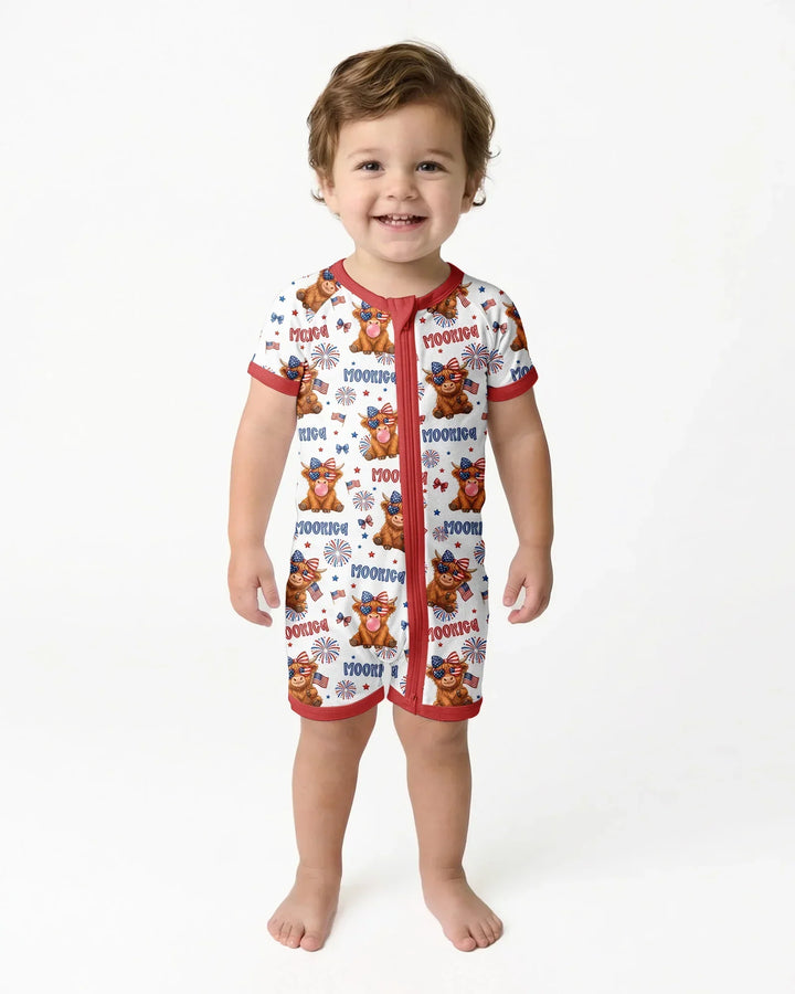 Moo-Rica Cowgirl Bamboo Shorty Zippy