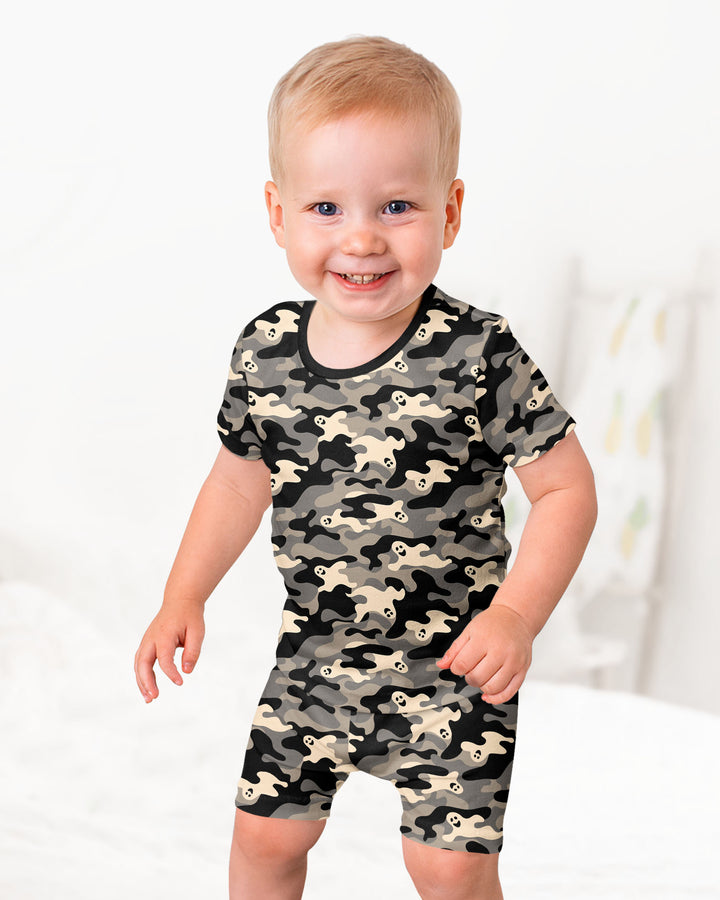 Template Bamboo Two Piece Short Sleeve Shorts Pyjamas Set