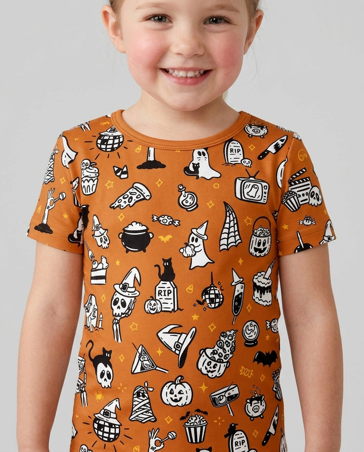 Template Bamboo Two Piece Short Sleeve Shorts Pyjamas Set