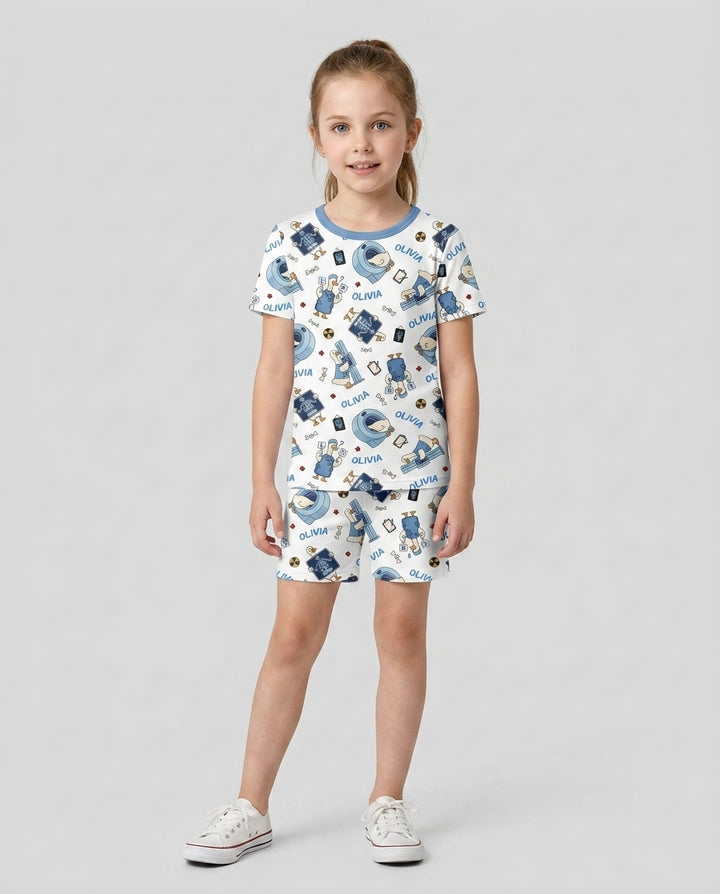 Rad Tech Goose Bamboo Two Piece Short Sleeve Shorts Pajama Set