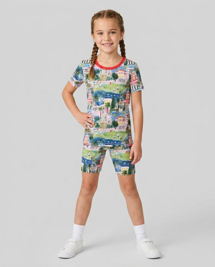 Soccer Tour 2026  Bamboo Two Piece Short Sleeve Shorts Pajama Set