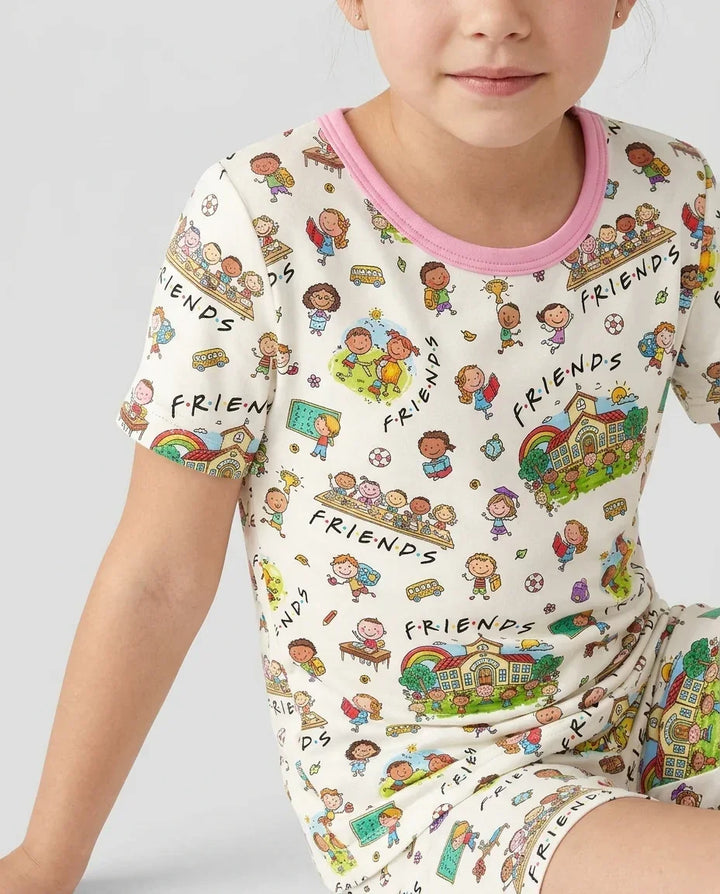 Template Bamboo Two Piece Short Sleeve Shorts Pyjamas Set