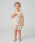 Template Bamboo Two Piece Short Sleeve Shorts Pyjamas Set