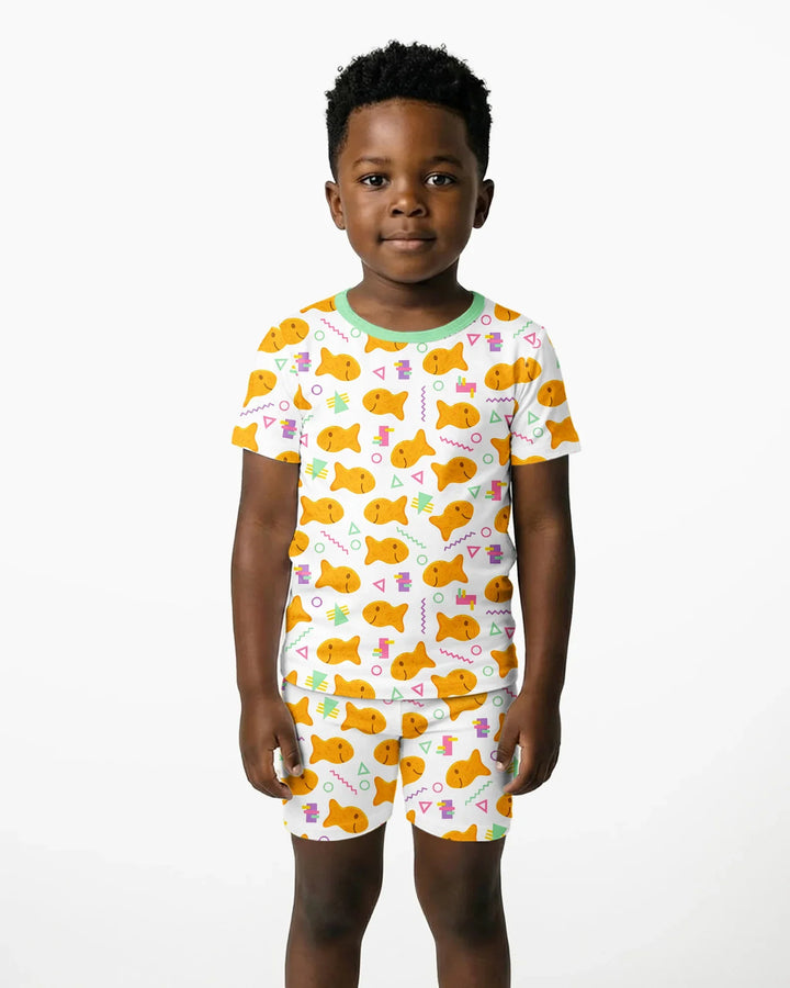 Template Bamboo Two Piece Short Sleeve Shorts Pyjamas Set