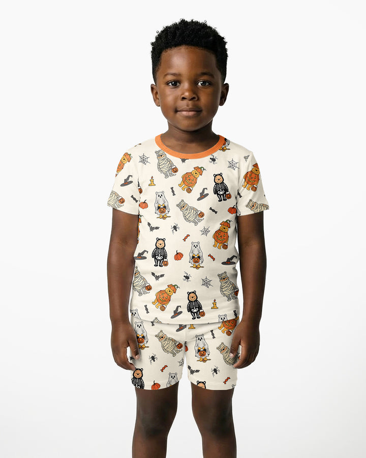 Template Bamboo Two Piece Short Sleeve Shorts Pyjamas Set