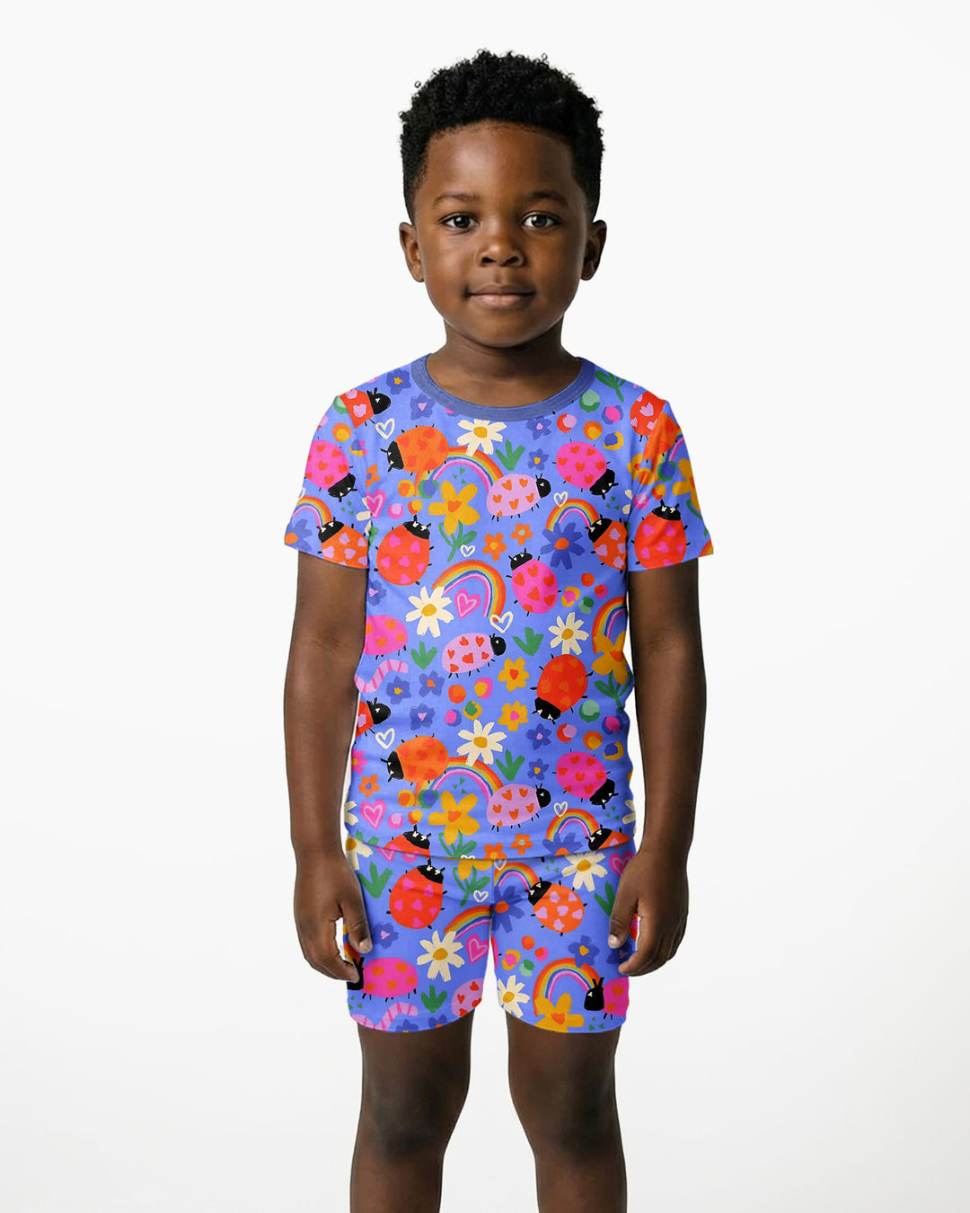 Lady Bugs Bamboo Two Piece Short Sleeve Shorts Pyjamas Set