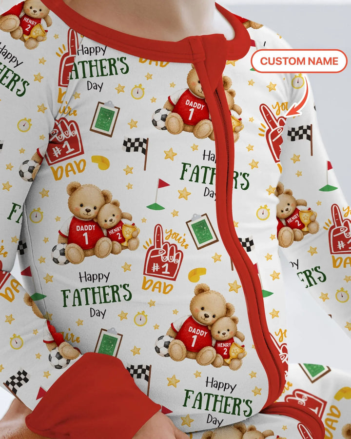 You're #1 Dad Daddy & Me Matching Bamboo Convertible Zippy