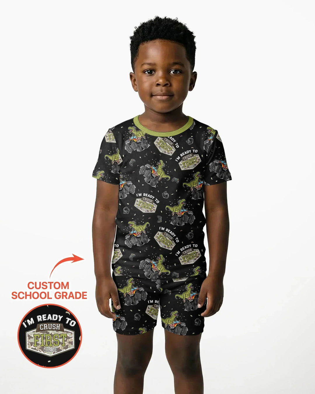 I'm Ready to Crush Bamboo Two Piece Short Sleeve Shorts Pajama Set