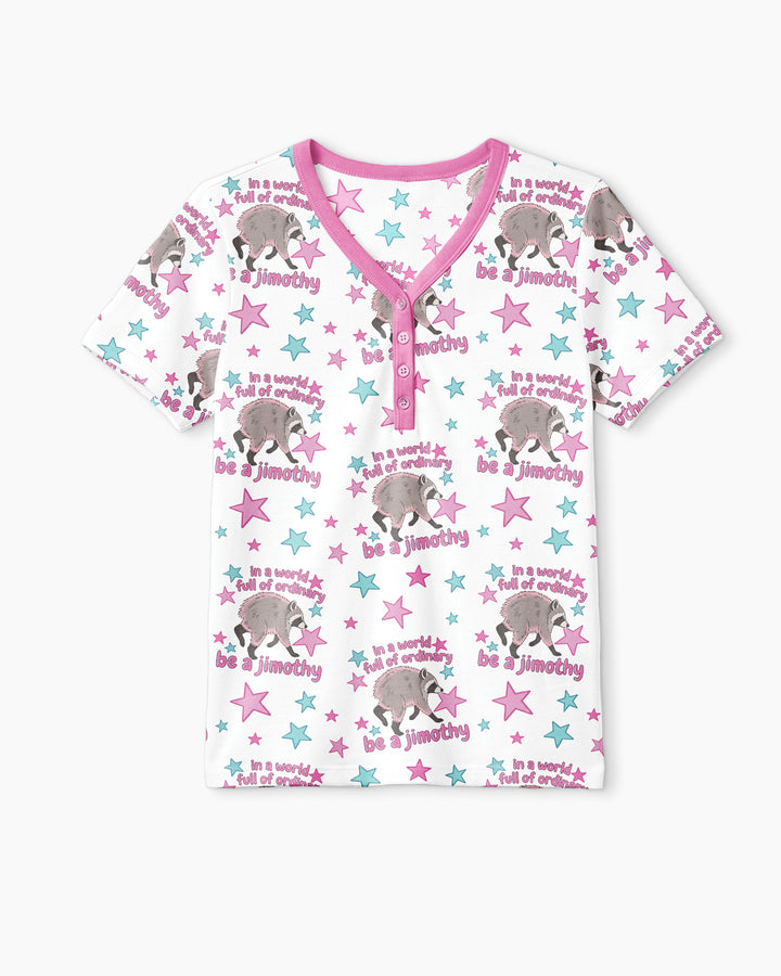 In A World Full Of Ordinary Be A Jimothy Bamboo Women Short Sleeve Short Pajama Set