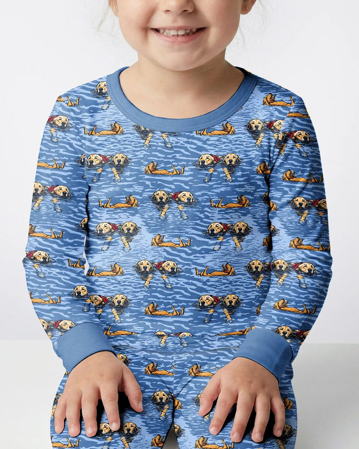 It's Lake Time Bamboo Two Piece Long Sleeve Pajama Set