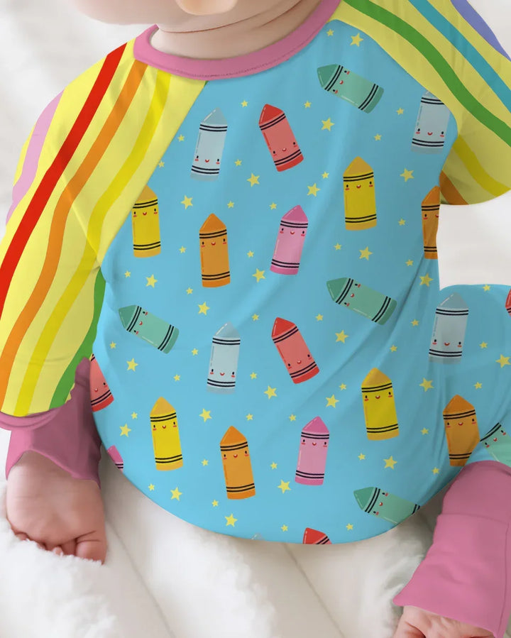 Happy Crayon Friends Bamboo Convertible Zippy