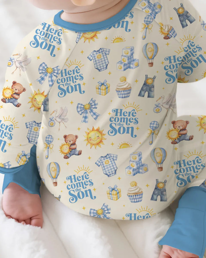 Here Comes The Son Baby Shower Bamboo Convertible Zippy
