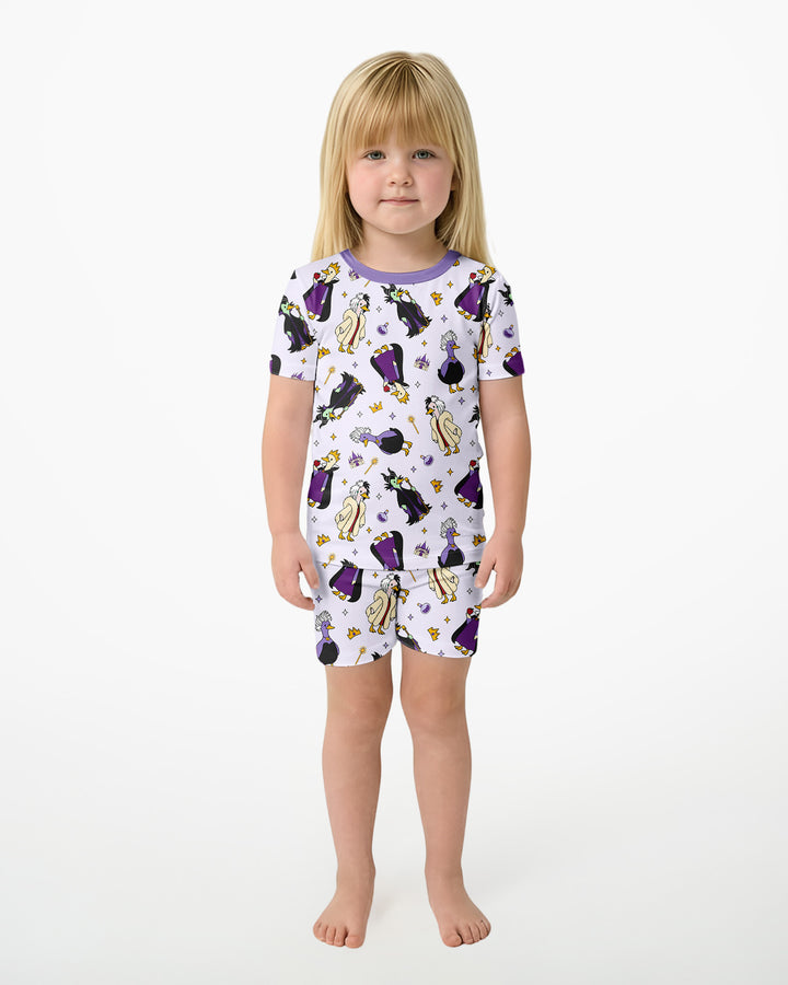 Evil Goose Bamboo Two Piece Short Sleeve Shorts Pajama Set