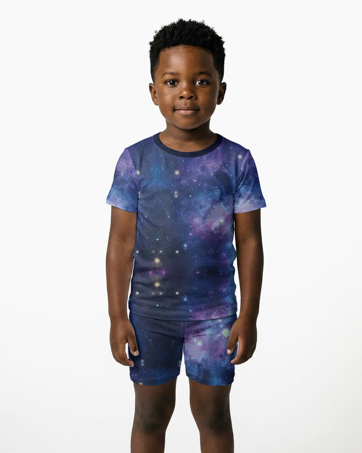 Nebula Bamboo Two-Piece Short Sleeve Shorts Pyjamas Set