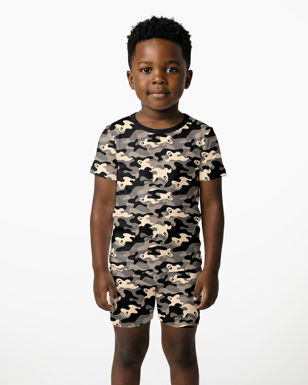 Template Bamboo Two Piece Short Sleeve Shorts Pyjamas Set