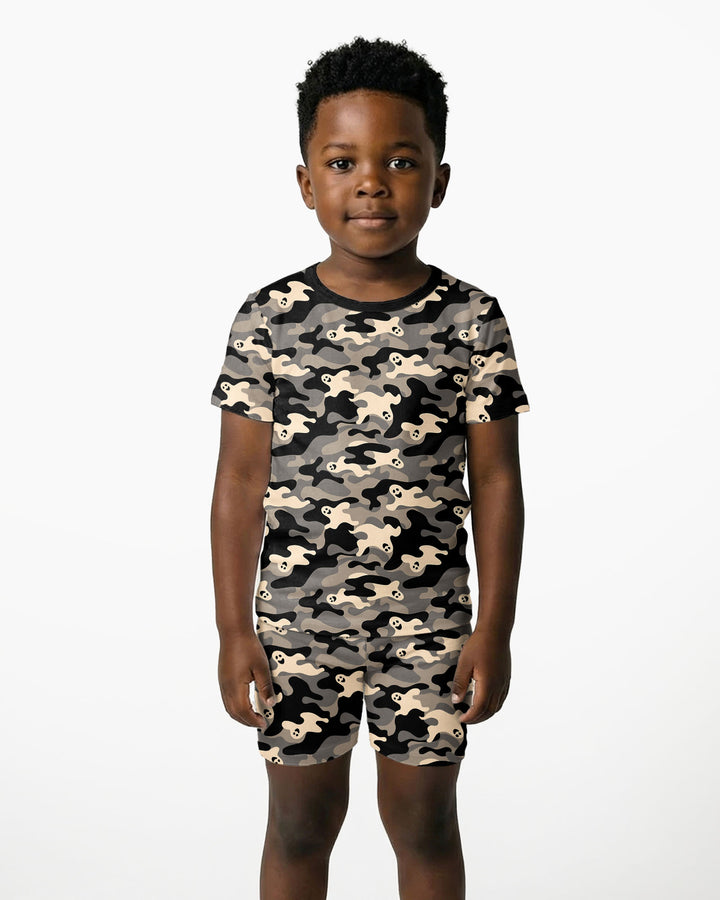 Template Bamboo Two Piece Short Sleeve Shorts Pyjamas Set