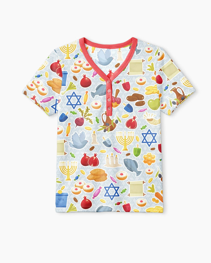 Shana Tovah Bamboo Women Short Sleeve Short Pajama Set