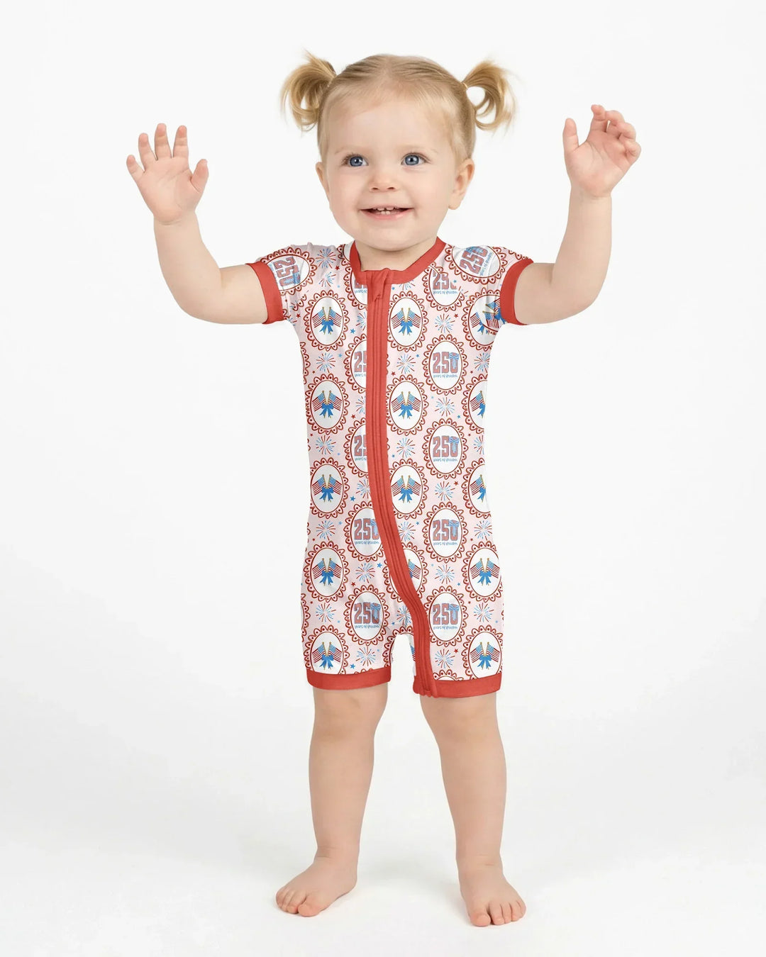 Patriotic Coquette Bamboo Shorty Zippy