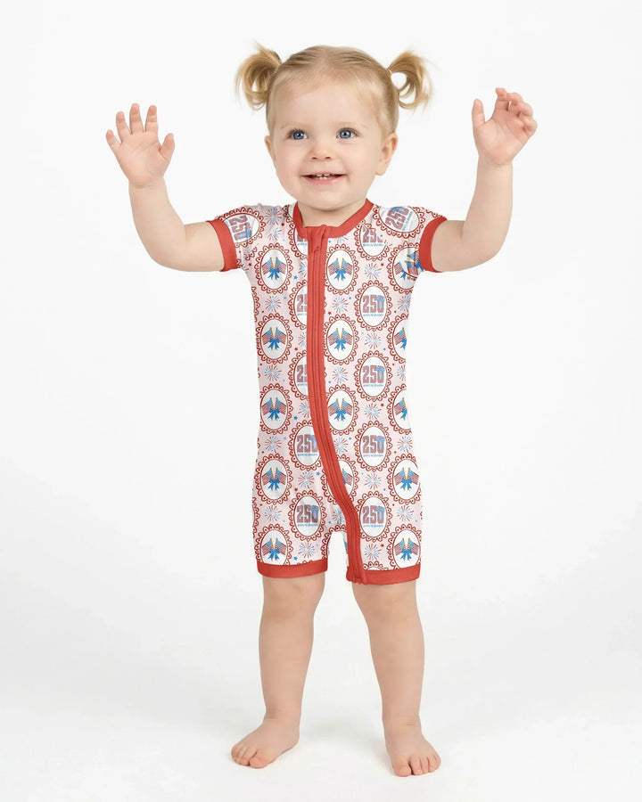 Patriotic Coquette Bamboo Shorty Zippy