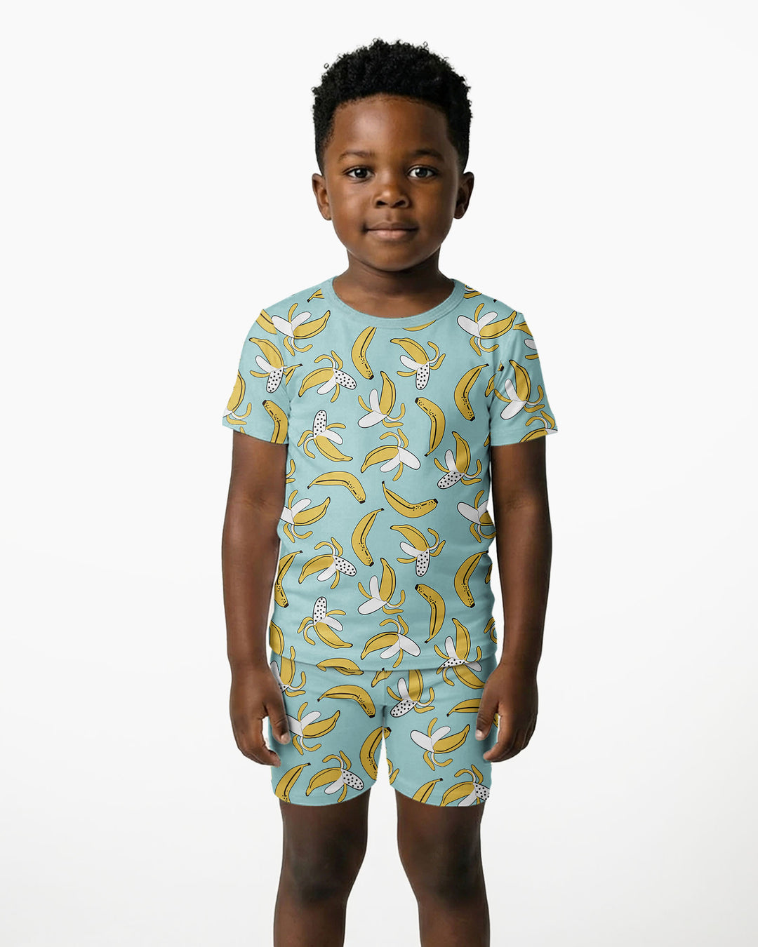 Bananas Bamboo Two Piece Short Sleeve Shorts Pyjamas Set