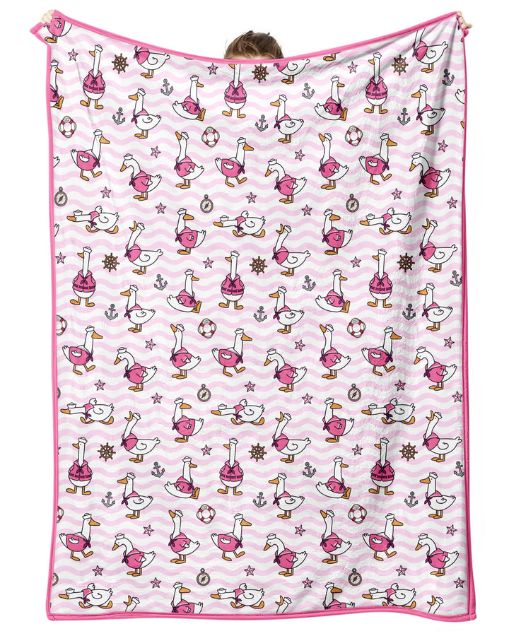 Silly Goose Sailor Bamboo Blanket