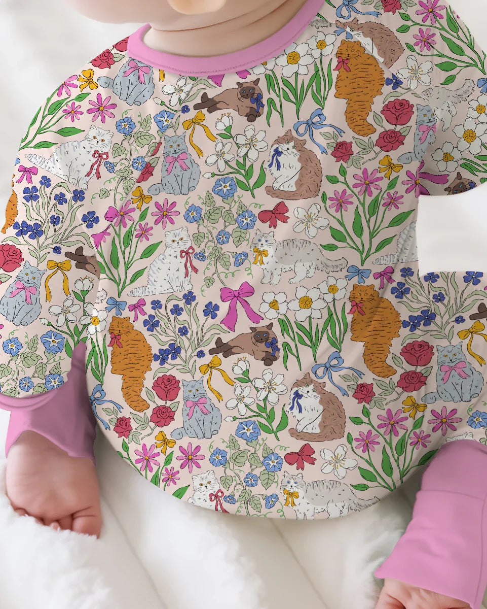 The Garden Cattery Mommy & Me Matching Bamboo Convertible Zippy