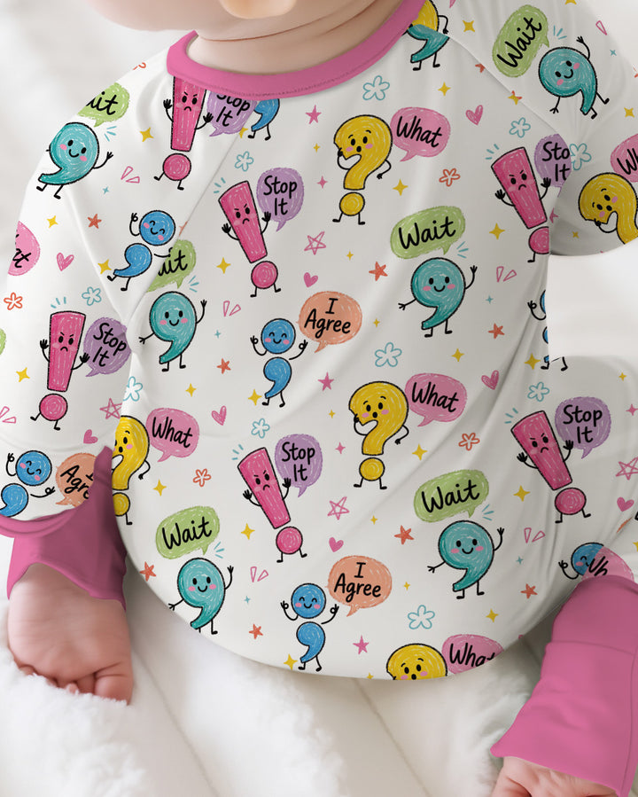 Punctuation Emotion Bamboo Convertible Zippy