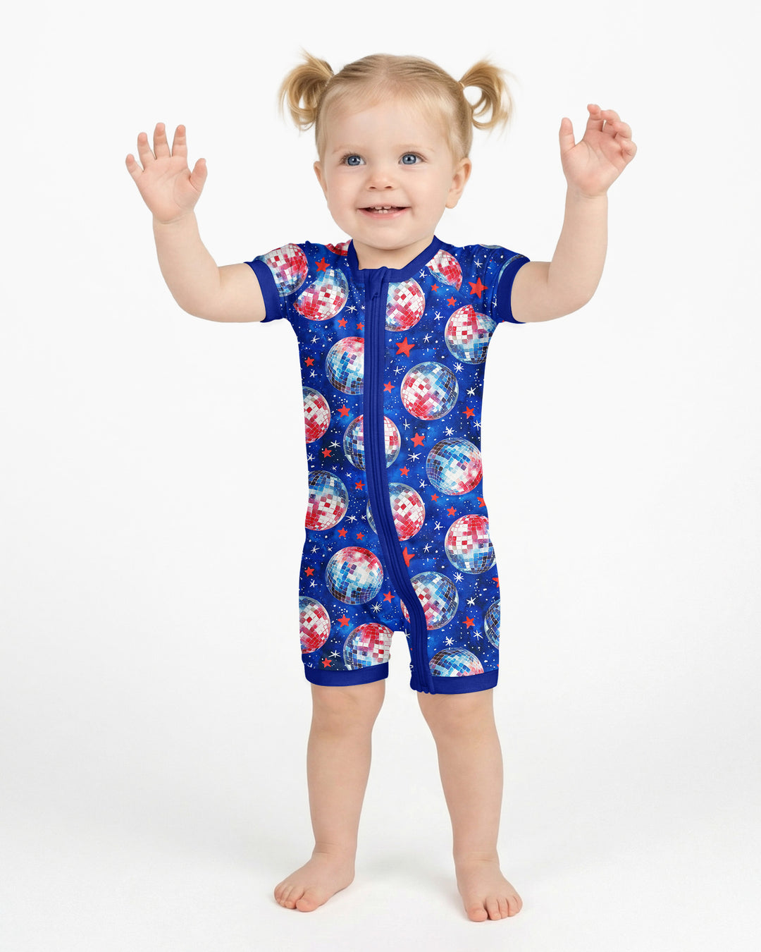 USA Disco Balls Bamboo Shorty Zippy