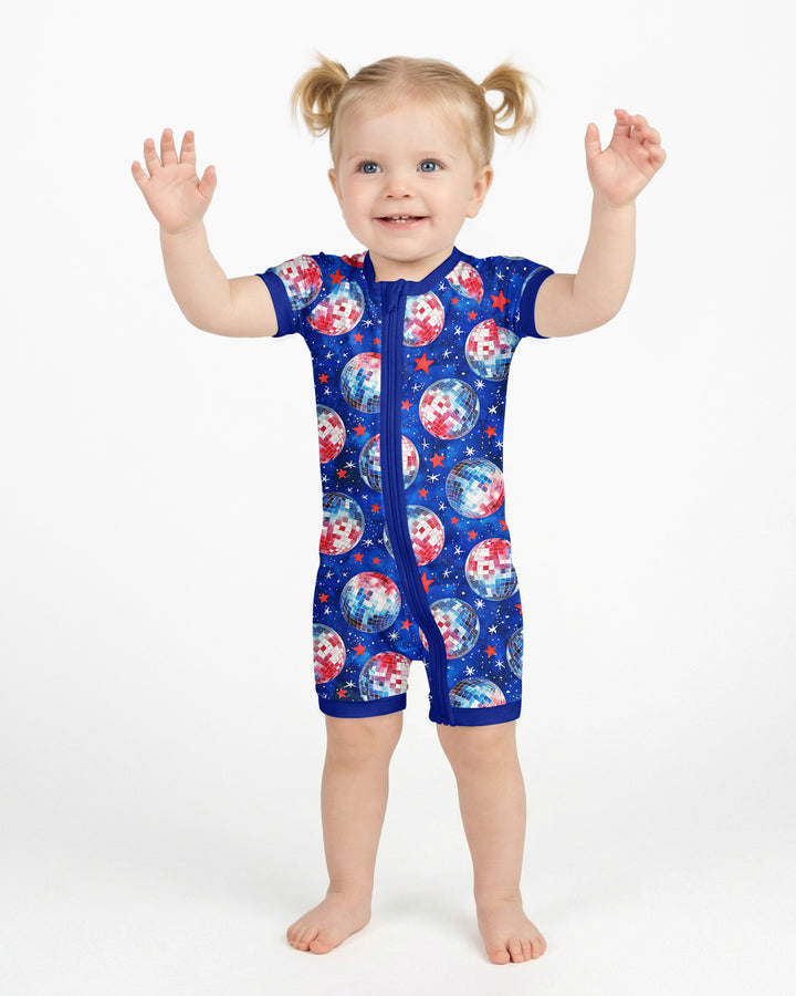 USA Disco Balls Bamboo Shorty Zippy