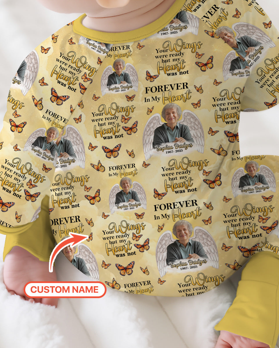 Custom Photo Forever In My Heart Family Matching Bamboo Convertible Zippy