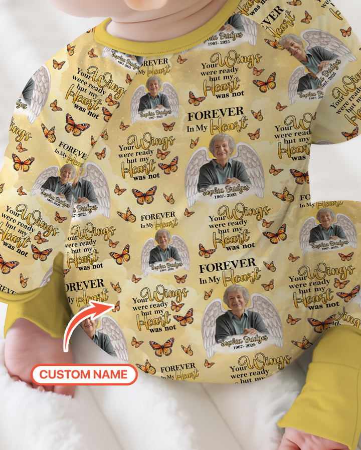 Custom Photo Forever In My Heart Family Matching Bamboo Convertible Zippy