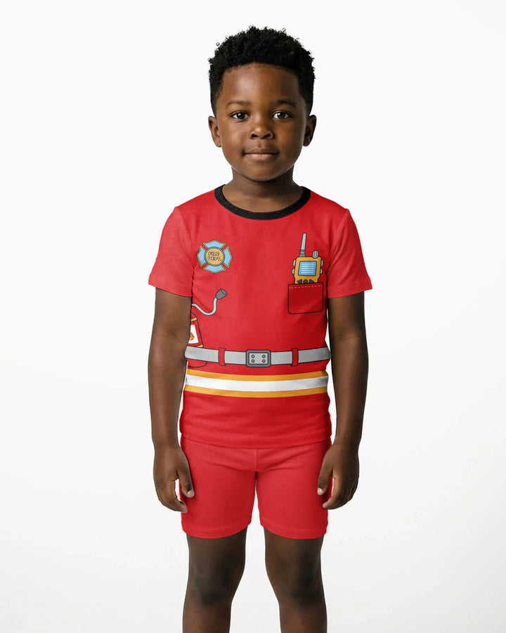 Template Bamboo Two Piece Short Sleeve Shorts Pyjamas Set