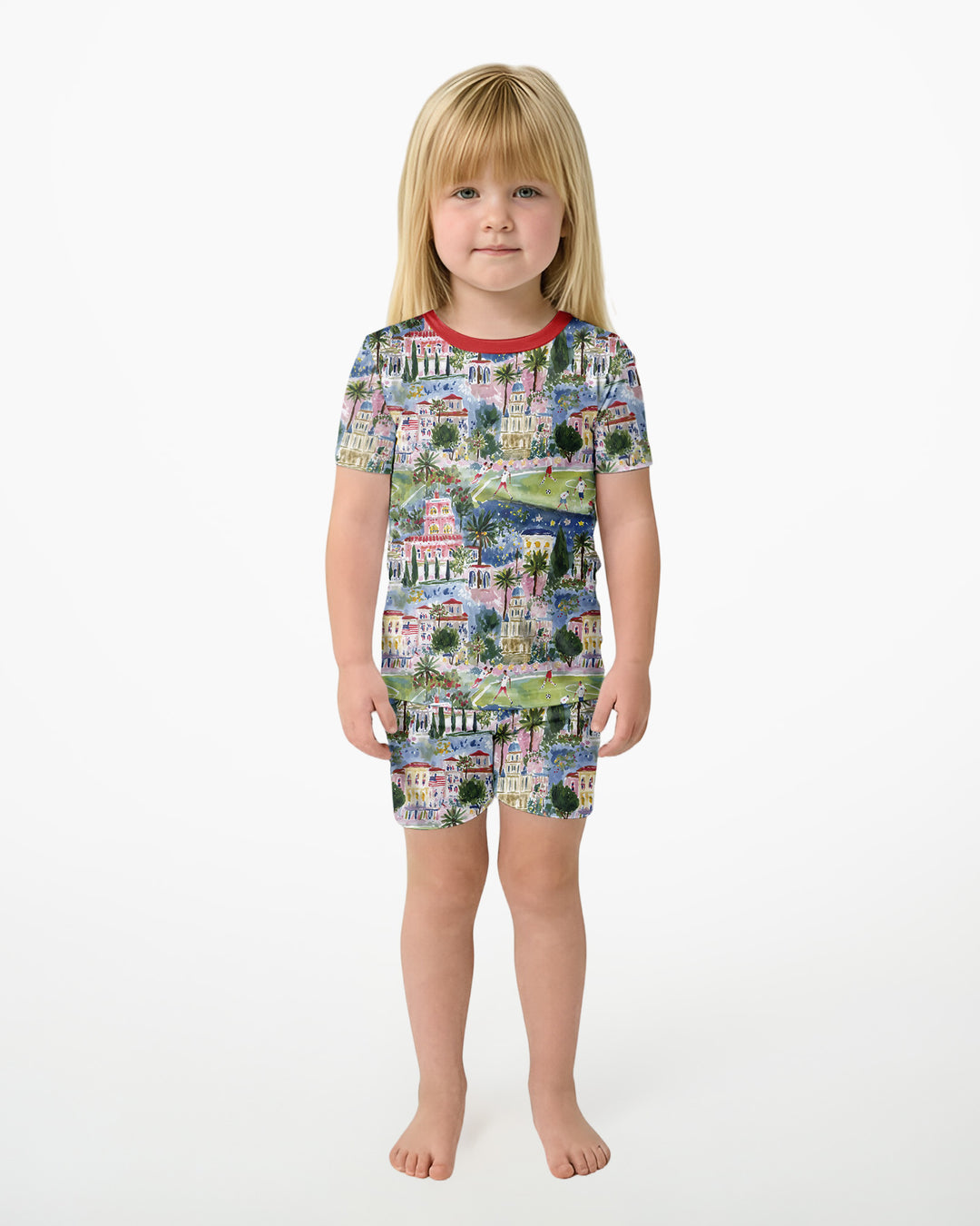 Soccer Tour 2026  Bamboo Two Piece Short Sleeve Shorts Pajama Set