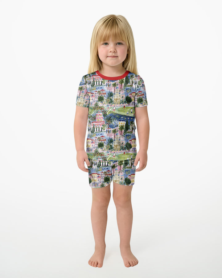 Soccer Tour 2026  Bamboo Two Piece Short Sleeve Shorts Pajama Set