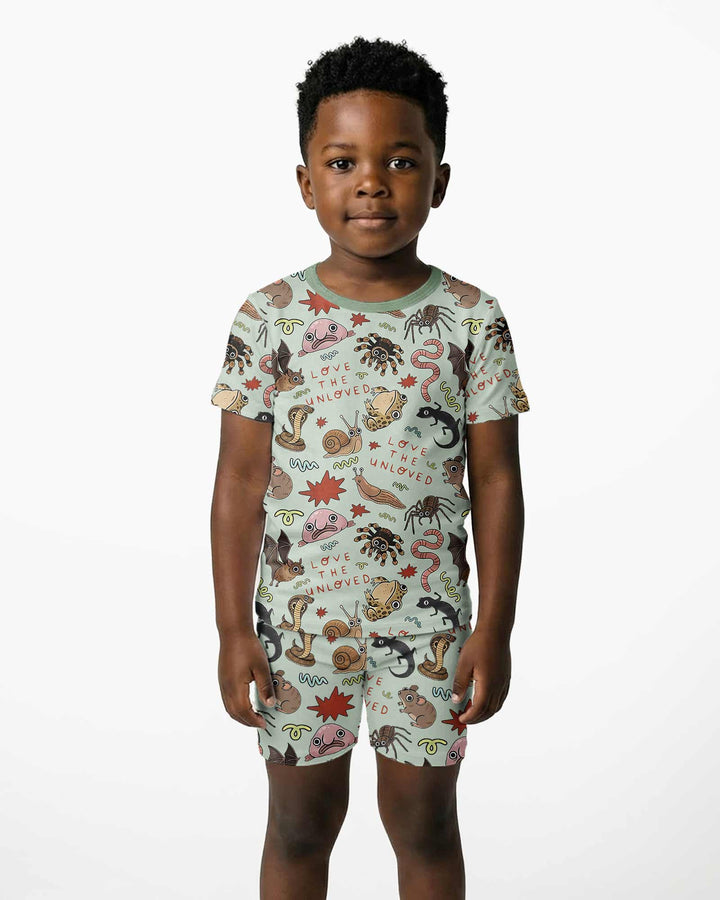 Love the Unloved Bamboo Two Piece Short Sleeve Shorts Pajama Set