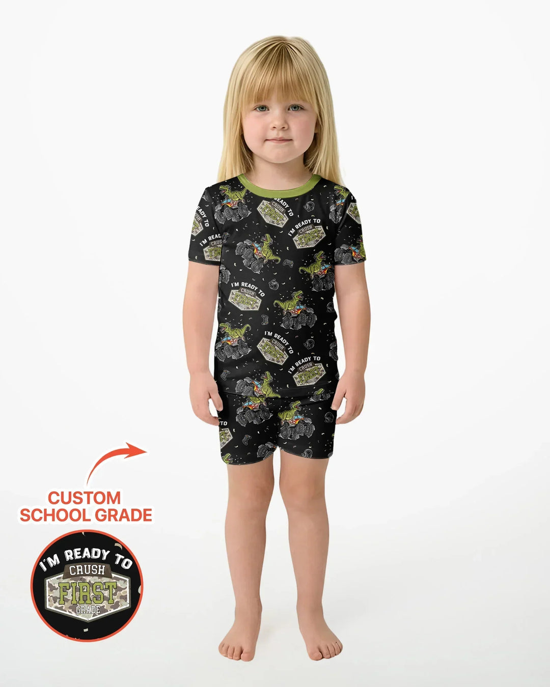 I'm Ready to Crush Bamboo Two Piece Short Sleeve Shorts Pajama Set