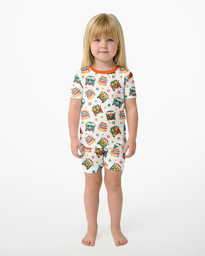 Template Bamboo Two Piece Short Sleeve Shorts Pyjamas Set