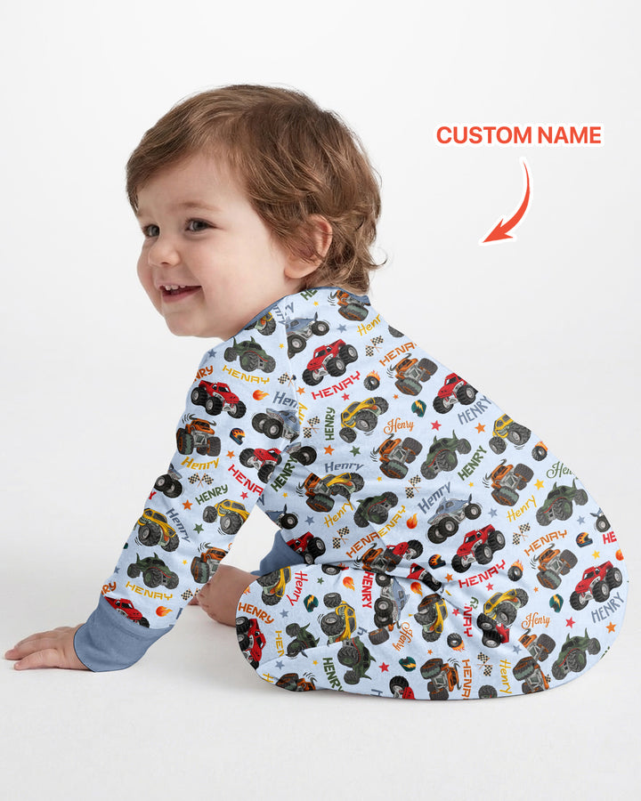 Personalized Monster Truck Bamboo Convertible Zippy