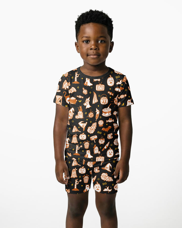 Template Bamboo Two Piece Short Sleeve Shorts Pyjamas Set