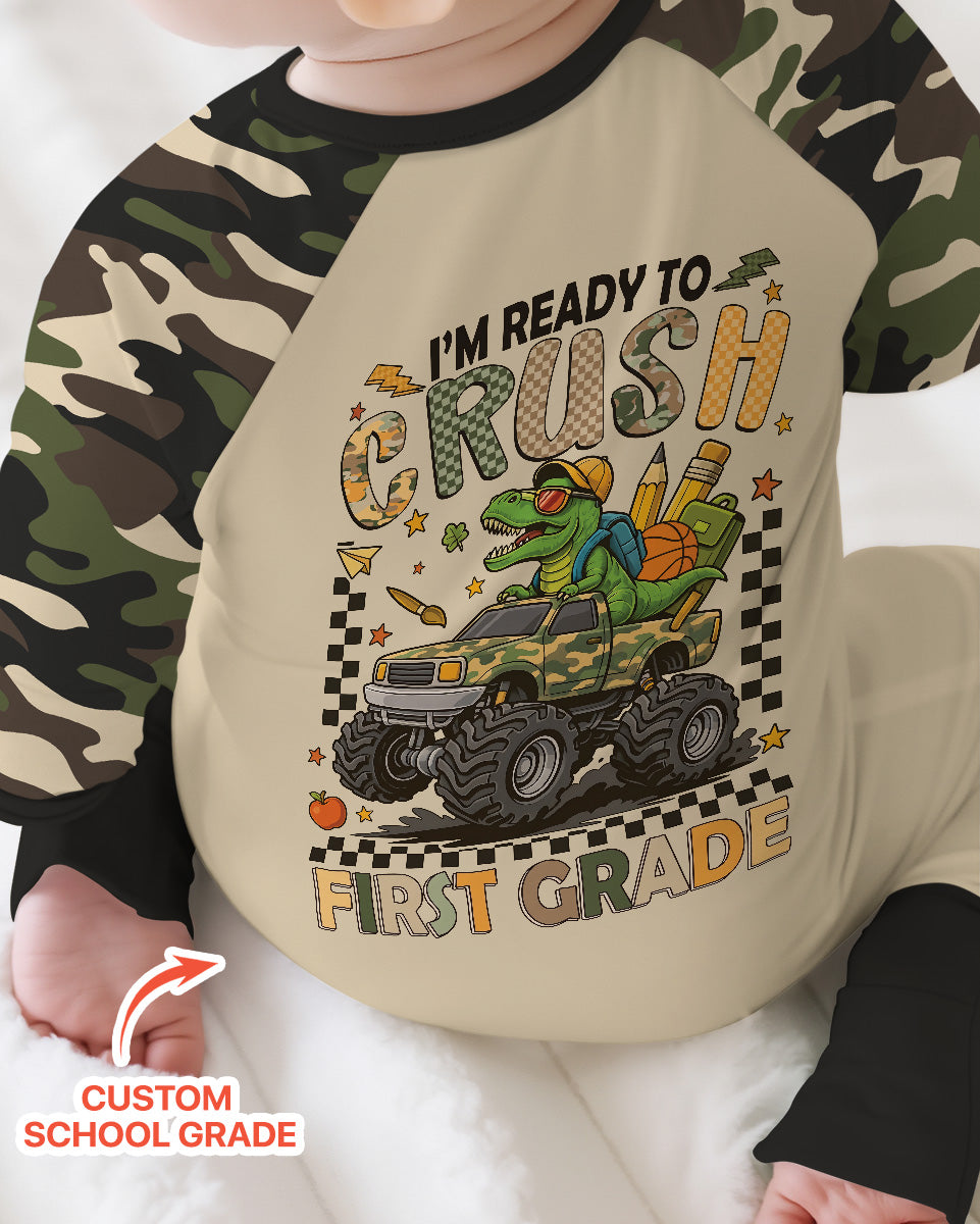 Back To School Monster Truck Dino Bamboo Convertible Zippy