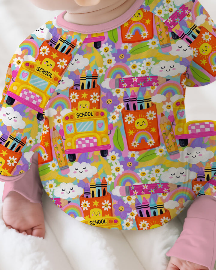 Retro Happy Classroom Bamboo Convertible Zippy