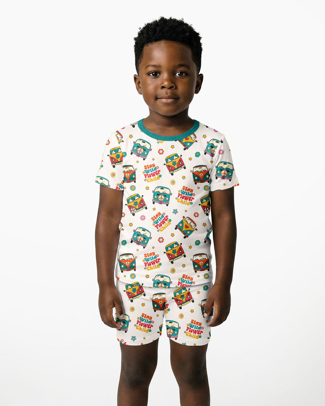 Template Bamboo Two Piece Short Sleeve Shorts Pyjamas Set