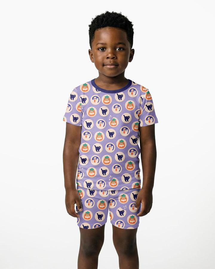 Template Bamboo Two Piece Short Sleeve Shorts Pyjamas Set